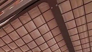 Un turista asiático sorprende a una MILF siendo follada y se une.
